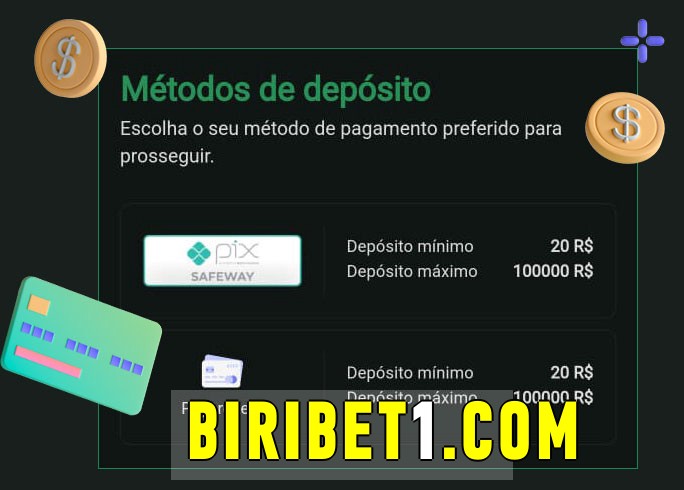 O cassino biribet bet oferece uma grande variedade de métodos de pagamento